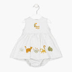 Purchase our Losan Baby Girl Sleeveless Bodysuit Dress Online in Montreal