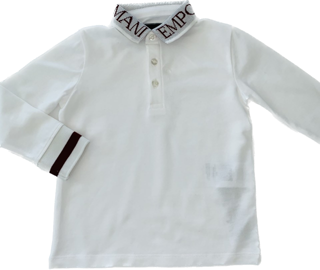 Baby white polo shirt clearance