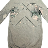 Purchase our Kenzo Girls Grey Tiger Sweatshirt Dress Online in Montreal