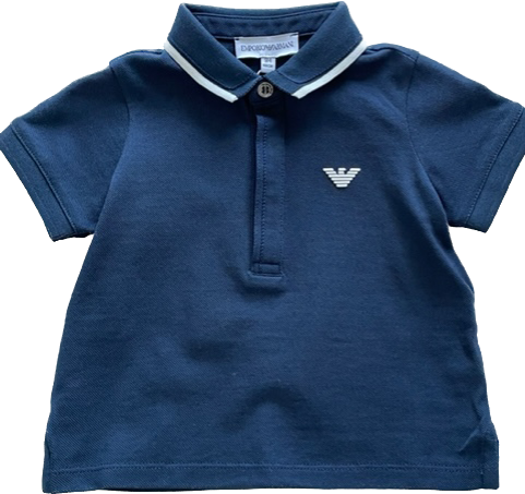 Purchase our Emporio Armani Short Sleeve Baby Polo Shirt Online in Montreal