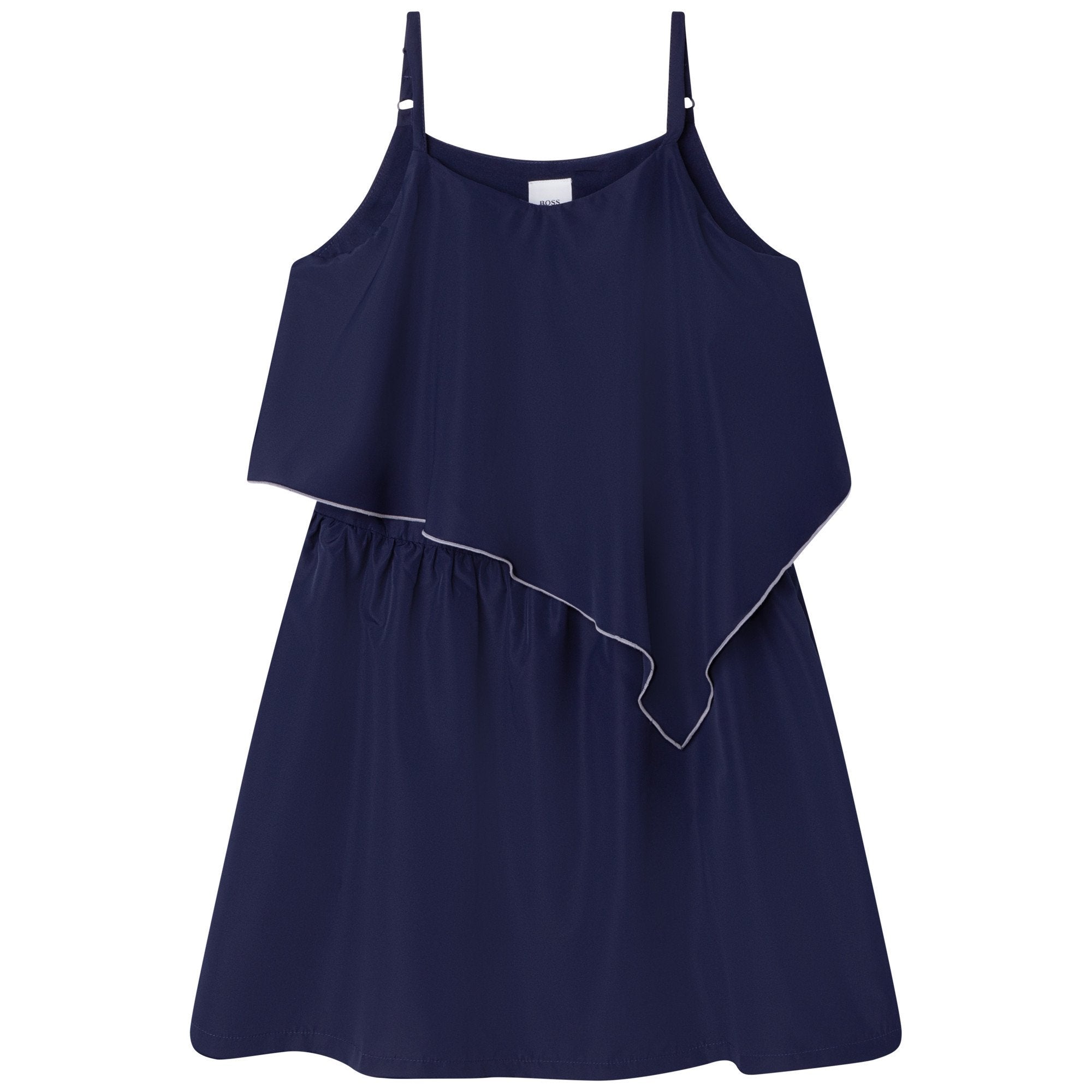 Purchase our Boss Navy Layered Ruffle Dress Online in Montreal