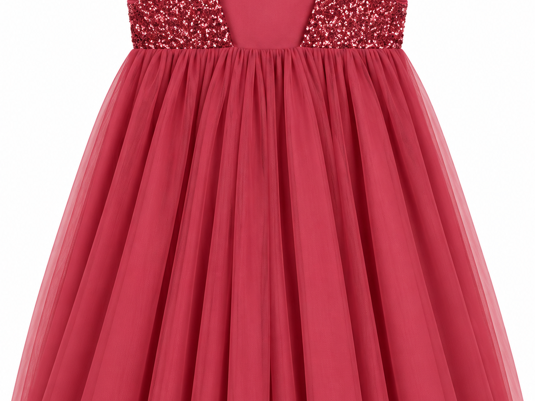 Robe à sequins bordeaux Les Petits Inclassables