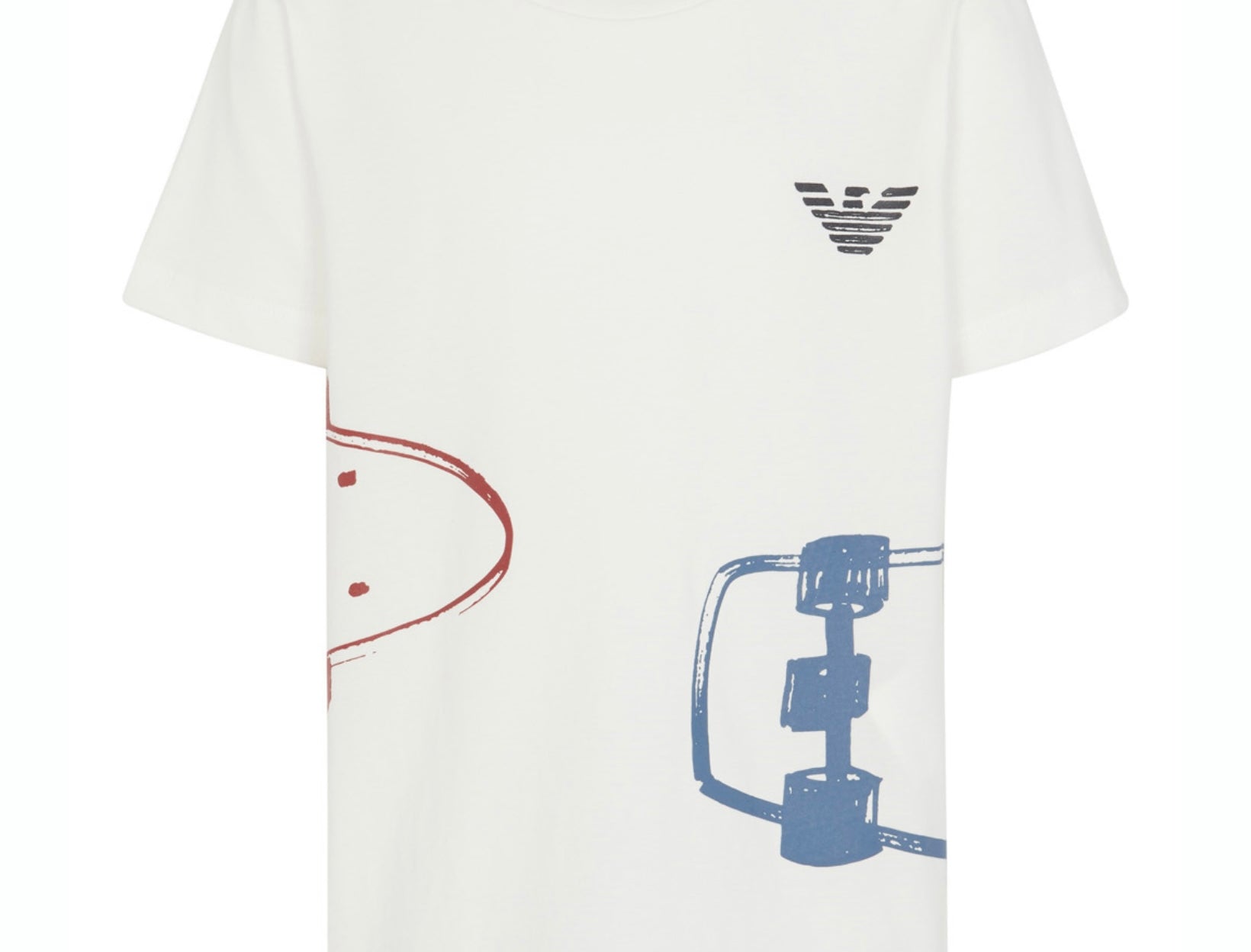 Emporio Armani T-shirt garçon en coton imprimé