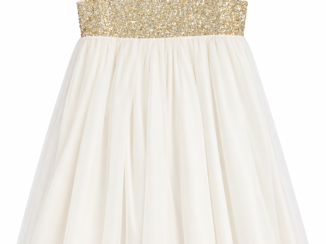 Robe à paillettes dorées Les Petits Inclassables 