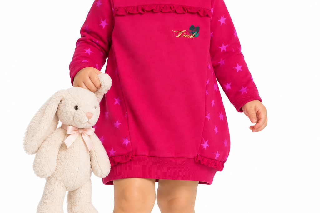 Robe pull en coton Diesel Baby