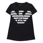 Purchase our Emporio Armani Black Dress with Logo-Print Online in Montreal