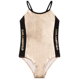 Purchase our Karl Lagerfeld Girls Metallic Gold Swimsuit Online in Montreal