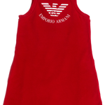 Purchase our Emporio Armani Hoodie Dress in Red, Sleeveless Online in Montreal