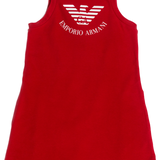 Purchase our Emporio Armani Hoodie Dress in Red, Sleeveless Online in Montreal
