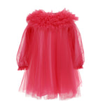 Purchase our Monnalisa Tulle Midi Dress in Pink Online in Montreal