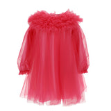 Purchase our Monnalisa Tulle Midi Dress in Pink Online in Montreal