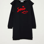 Purchase our Sonia Rykiel Lip Logo Black Dress Online in Montreal