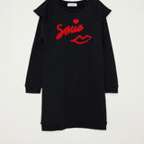 Purchase our Sonia Rykiel Lip Logo Black Dress Online in Montreal